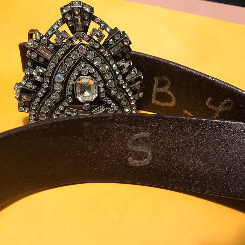 Stunning Brown B-Low the Belt. Rhinestone Buckle, Small. - Picture 4 of 9
